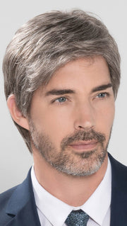 GEORGE 5 STARS 2.0 Men's Wig by ELLEN WILLE in M46S | Light Chestnut Brown with 75% Gray