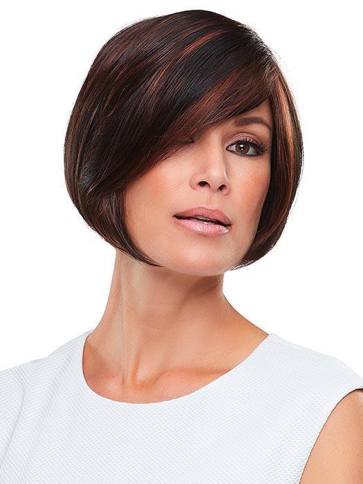 This short, minimalist bob can be smoothed for a posh silhouette or flipped out for fierce texture.