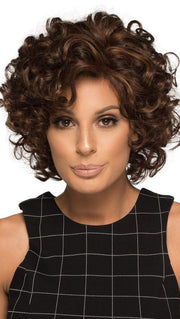 MACEY by ENVY in CINNAMON RAISIN | Medium Brown with Auburn and Cinnamon highlights (This piece has been styled for this look)