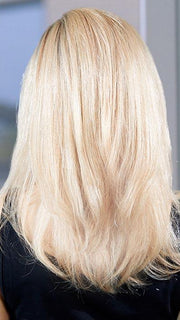 PLF 007HM by LOUIS FERRE in GINGER BLONDE TWIST | Light Blonde Blended with Light Red Tones, and Medium Brown Root