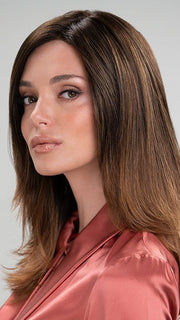 S6-30A27RO AUTUMN | Cascading Ombre Shade | Rich Chestnut Brown Roots fade and brighten into a Coppery and Crisp Auburn Hue