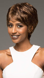 AMY by VIVICA FOX in P4/27/30 | Piano Color. Medium Dark Brown, Honey Blonde, and Copper Blonde