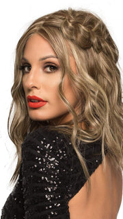 This wig can be curled, straightened, and blow-dried just like the real thing!  (This piece has been styled and curled)
