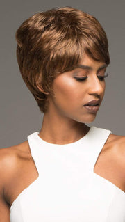 AMY by VIVICA FOX in P4/27/30 | Piano Color. Medium Dark Brown, Honey Blonde, and Copper Blonde