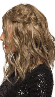 ALMOND BREEZE | Light Brown blended with Ash Blonde (This piece has been styled and curled)