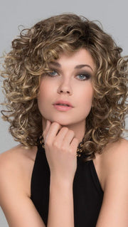 JAMILA PLUS Wig by ELLEN WILLE in BERNSTEIN ROOTED | Light Brown Base with Subtle Light Honey Blonde and Light Butterscotch Blonde Highlights and Dark Roots