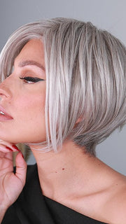 56F51 OYSTER | Light Grey with 20% Medium Brown Front, graduating to Grey with 30% Medium Brown Nape