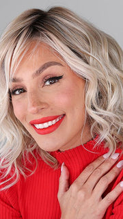 RL19/23SS SHADED BISCUIT | Light Ash Blonde Evenly Blended with Cool Platinum Blonde and Dark Roots