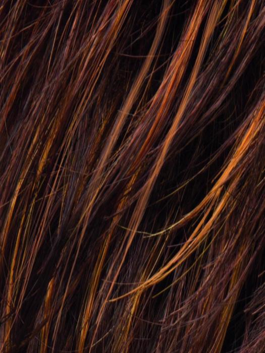 HAZELNUT ROOTED | Medium Brown base with Medium Reddish Brown and Copper Red highlights and Dark Roots