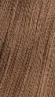 6/30T Medium Chestnut Brown Blended with Medium Auburn, Medium Auburn Tips