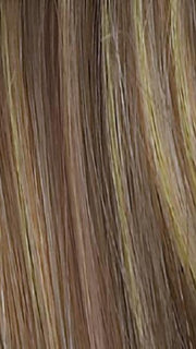 BERNSTEIN ROOTED | Light Brown base with subtle Light Honey Blonde and Light Butterscotch Blonde highlights and Dark Roots