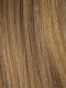 LIGHT BERNSTEIN ROOTED | Light Auburn, Light Honey Blonde, and Light Reddish Brown blend and Dark Roots