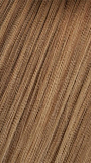 10/14T Medium Golden Brown Blended with Dark Ash Blonde, Dark Ash Blonde Tips