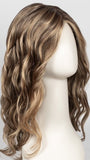 24BT18S8 SHADED MOCHA | Medium Natural Ash Blonde and Light Natural Gold Blonde Blend, Shaded with Medium Brown