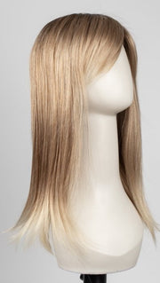 27T613S8  | Medium Natural Red-Gold Blonde and Pale Natural Gold Blonde Blend and Tipped, Shaded with Medium Brown