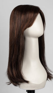 FS4/33/30A MIDNIGHT COCOA | Dark Brown, Medium Red, Medium Natural Red Blonde/Brown Blend with Medium Natural Red Blonde/Brown Blend Bold Highlights