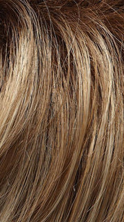 12FS8 | Light Gold Brown, Light Natural Gold Blonde and Pale Natural Gold-Blonde Blend, Shaded with Medium Brown