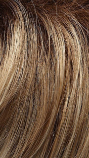 12FS8 SHADED PRALINE | Light Gold Brown, Light Natural Gold Blonde and Pale Natural Gold-Blonde Blend, Shaded with Medium Brown