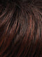 131T4S4 | Dark Brown and Medium Red Blend with Medium Red Tips, Shaded with Dark Brown
