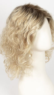 GINGER BLONDE ROOTED | Light Honey Blonde, Light Auburn, and Medium Honey Blonde Blend with Dark Roots