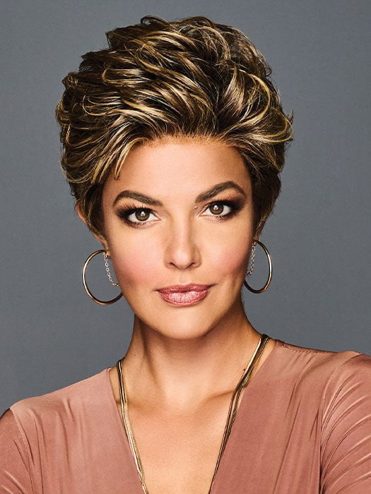 OUT THE DOOR by Gabor in GF11-25SS HONEY PECAN | Chestnut Brown base blends into multi-dimensional tones of Brown and Golden Blonde