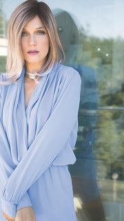 MELTED-MARSHMALLOW | Subtly Warm Dark Sandy Blonde Blend with Medium Brown Roots and Light Ash Blonde Tips and Highlights