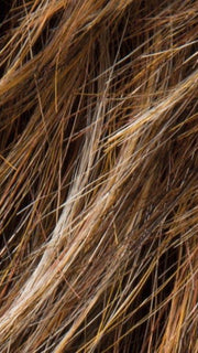 TOBACCO LIGHTED | Medium Brown base with Light Golden Blonde highlights and Light Auburn lowlights
