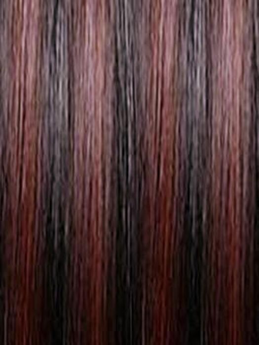 1BF118 Off Black (1B) with Bright Burgundy Red (118) frost