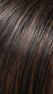 1BRH30 CHOCOLATE PRETZEL | Soft Black with 33% Gold-Red Highlights