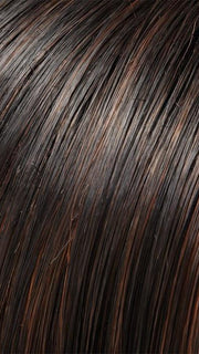 1BRH30 CHOCOLATE PRETZEL | Soft Black with 33% Gold-Red Highlights