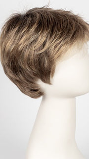 LIGHT BERNSTEIN ROOTED | Light Auburn, Light Honey Blonde, and Light Reddish Brown blend and Dark Roots