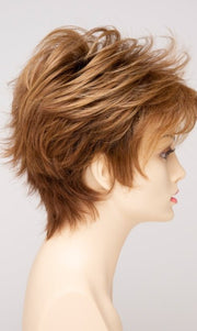 GOLDEN NUTMEG | Medium Brown roots with overall Warm Cinnamon base and Golden Blonde hightlights