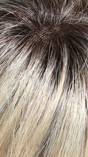 22/16S8 | Light Ash Blonde and Light Natural Blonde Blend, Shaded with Medium Brown