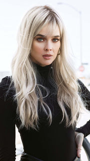 WREN by Rene of Paris in MILKY-OPAL | A Blend of Creamy Blonde and White Blonde Rooted with Warm Brown