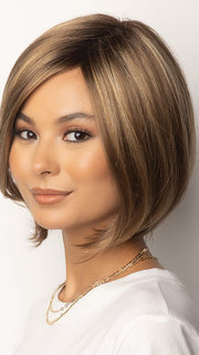 MOCHACCINO-R | Rooted Medium Warm Blonde with Chocolate Undertones and Creamy Blonde Highlights