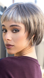 NELL by Rene of Paris in SANDY-SILVER | Graduate Grey to Medium Grey with hints of Warm Brown that transitions into Light Grey in front