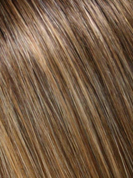 24B18S8 | Medium Natural Ash Blonde and Light Natural Gold Blonde Blend, Shaded with Medium Brown
