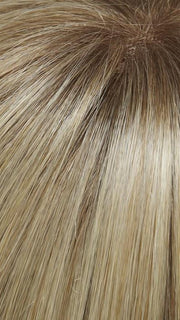 24B613S12 SHADED BUTTER POPCORN | Light Gold Blonde & Warm Pale Natural White-Blonde Blend, Shaded with Light Gold Brown
