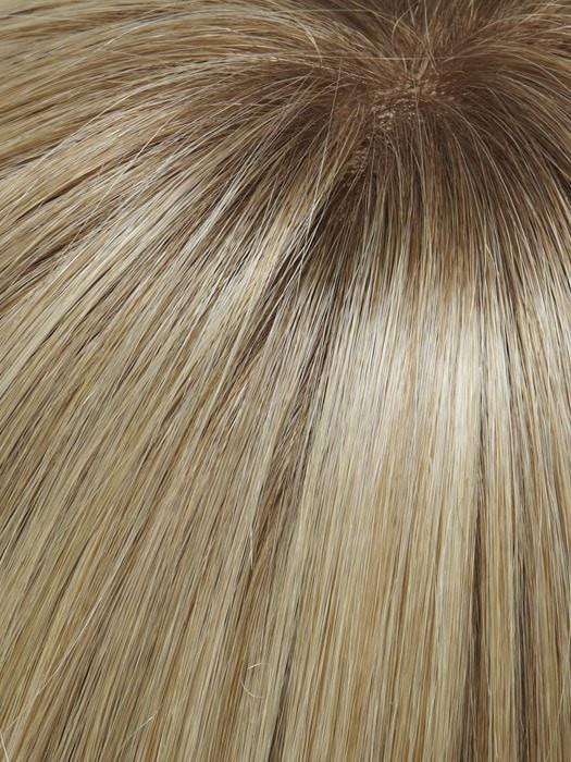 24B613S12 | Medium Natural Ash Blonde & Pale Natural Gold Blonde Blend and Tipped, Shaded with Light Gold Brown