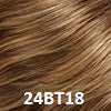 24BT18-Eclair  Dark natural ash blond blended w/ light golden blond w/ light golden blond tips