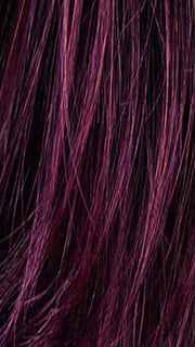WILD CHERRY ROOTED | Dark brown base, dark burgundy Red, and Bright Cherry Blend with Darker Roots