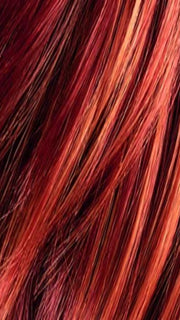 FIREBALL LIGHTED | Bright Burgandy Red Base mixed with Copper Strawberry Blonde Highlights