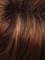 30A27S4 | Medium Natural Red and Medium Red-Gold Blonde Blend, Shaded with Dark Brown