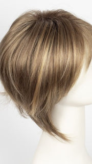 MOCHACCINO R | Medium Brown with Light Brown Base and Strawberry Blonde highlights with Dark Brown roots