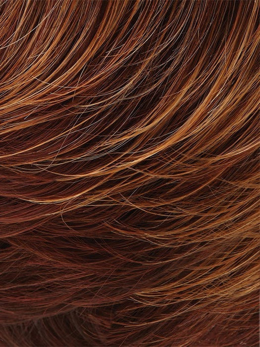 Color 32BF = Cherry Almond Tart: Med Red Base w/ Dk Strawberry Blonde Highlights at Top