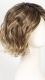 BERNSTEIN ROOTED | Light Brown base with subtle Light Honey Blonde and Light Butterscotch Blonde highlights and Dark Roots