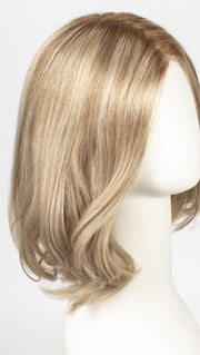 CHAMPAGNE ROOTED | Light Beige Blonde, Medium Honey Blonde, and Platinum Blonde blend with Dark Roots Edit alt text