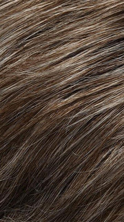 39F38 ROASTED CHESNUT | Light Natural Ash Brown with 75% Grey Front, graduating to Medium Brown with 35% Grey Nape 