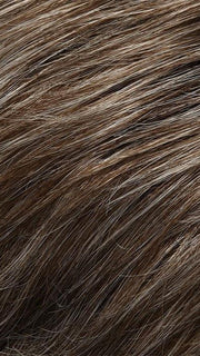 39F38 ROASTED CHESNUT | Light Natural Ash Brown with 75% Grey Front, graduating to Medium Brown with 35% Grey Nape