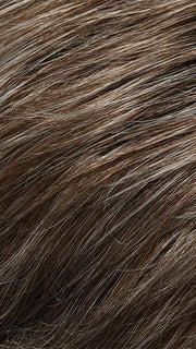 39F38 | Lt Natural Ash Brown w/ 75% Grey Front, graduating to Med Brown w/ 35% Grey Nape